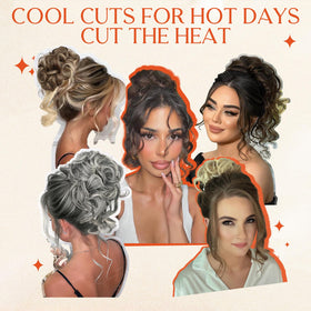 Rontaya easy style bun-wrapping closeup highlights natural finish and lightweight comfort.