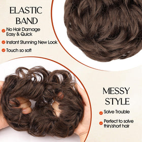 RONTAYA heat-friendly fibers blend with natural hair.