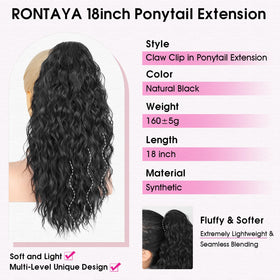 RONTAYA ponytail clip in action demonstrating quick styling
