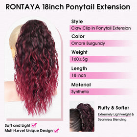 RONTAYA soft synthetic fibers mimic human hair with easy care