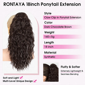 RONTAYA wavy synthetic hair texture with realistic shine.