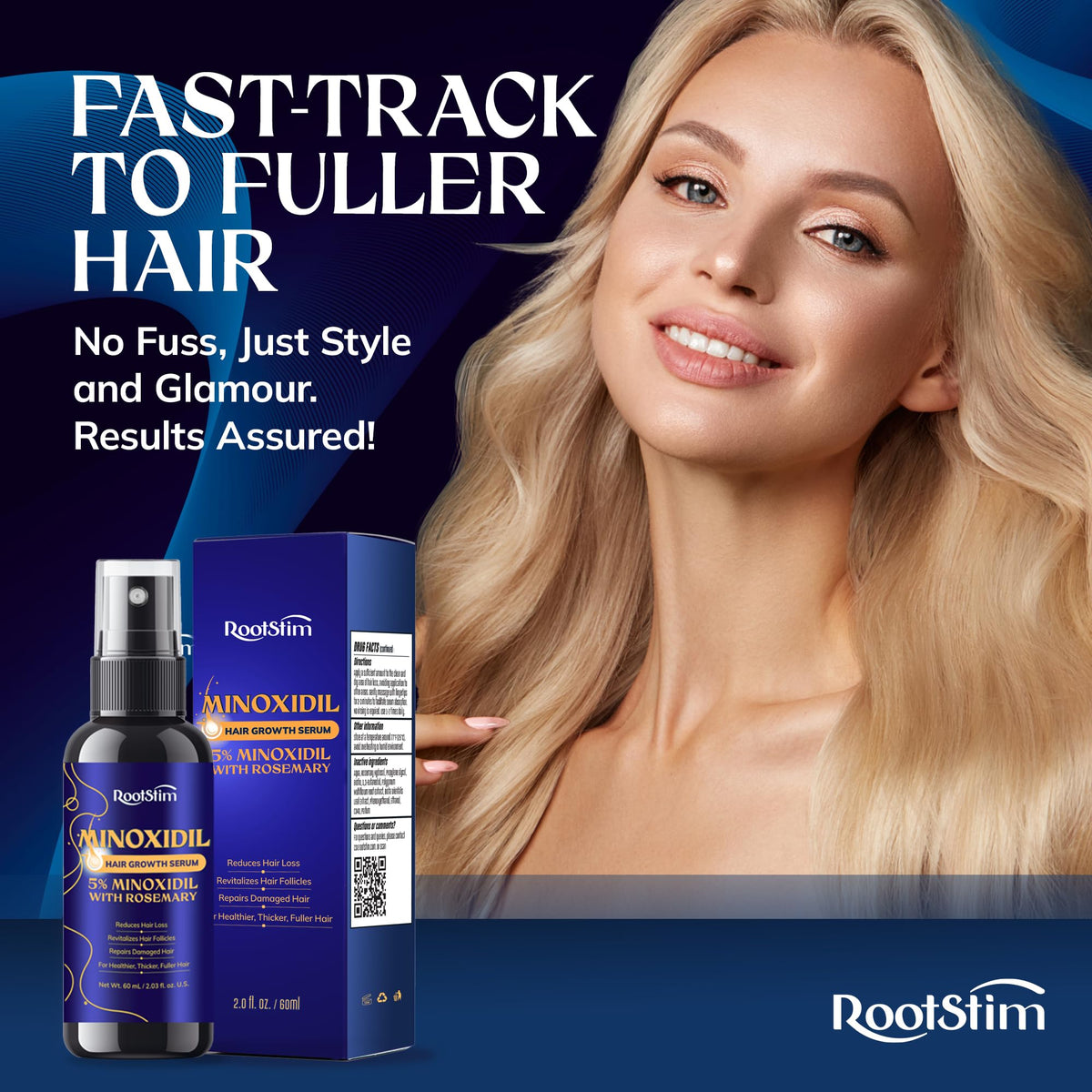 RootStim safe for all hair types, versatile use.