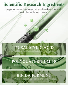 Ropink Mugwort Scalp Detox Shampoo contains Bifida Ferment Lysate for soothing care.
