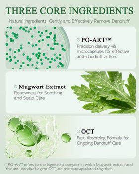 Ropink Mugwort Scalp Detox Shampoo hydrated with 4D hyaluronic acid.