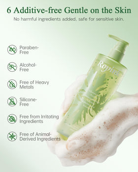 Ropink Mugwort Scalp Detox Shampoo helps control oil and adds light volume.