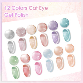 ROSALIND magnet tool demonstrating varied cat eye patterns on nails.