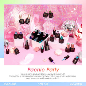 ROSALIND glitter top coat sparkles for festive or glam looks.
