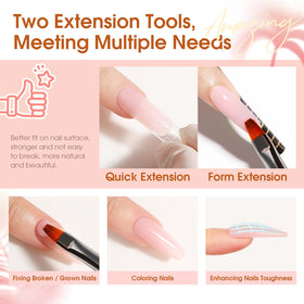 ROSALIND dual brush and spatula for precise gel handling