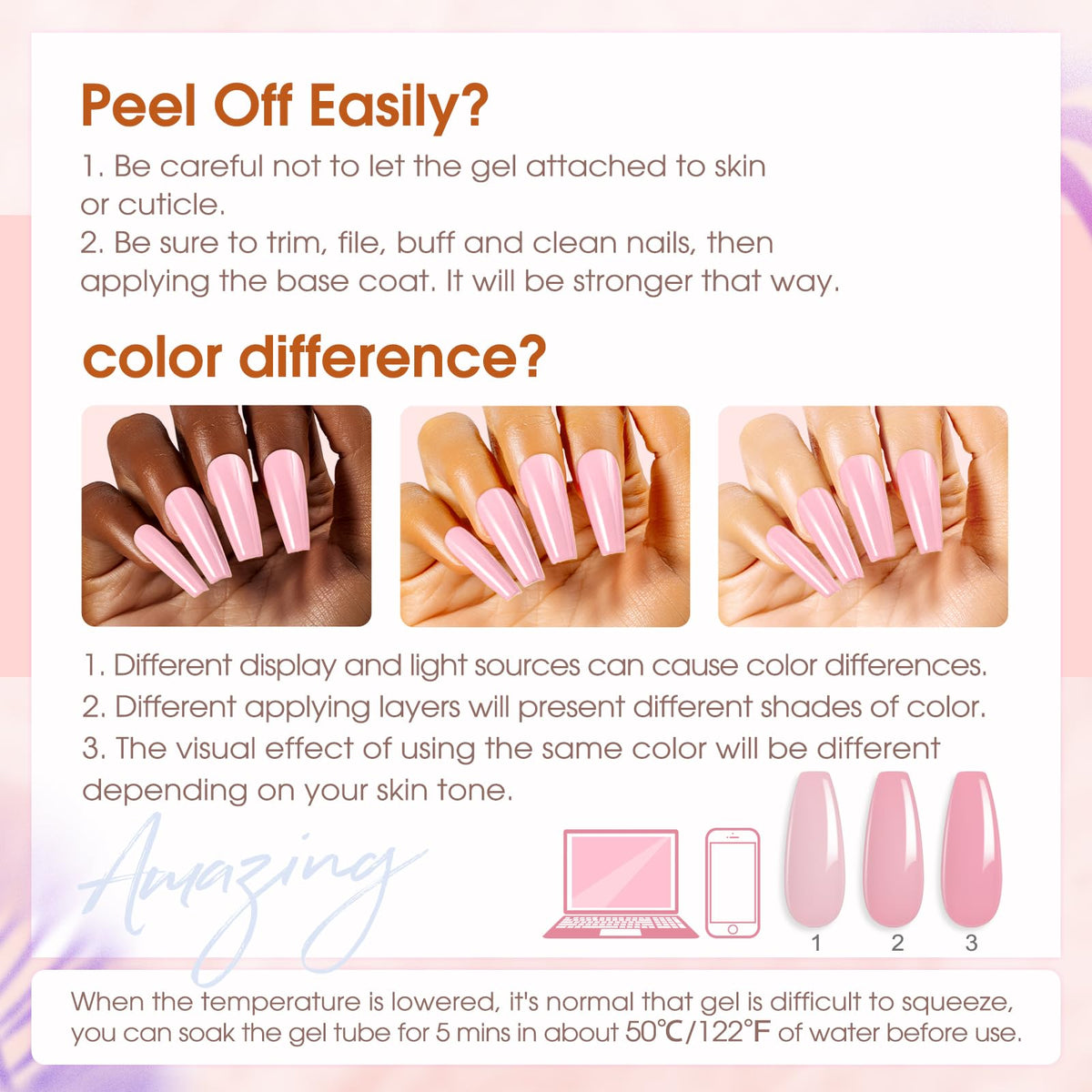 ROSALIND nail tips clips secure form during application