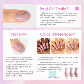 ROSALIND glossy top coat finish on nails.