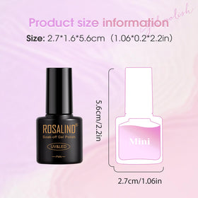 ROSALIND travel-friendly gel polish bottles for on-the-go manicures.