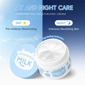 Rosardene Milk Cream jar providing light hydration for soft skin.