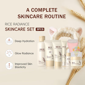 Rosardene Rice Toner bottle preps skin for hydration and smoother texture