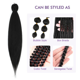 ROSDINA lightweight skin-friendly braiding hair offers all-day comfort