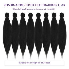 ROSDINA tangle-free itch-free braiding hair supports easy installation