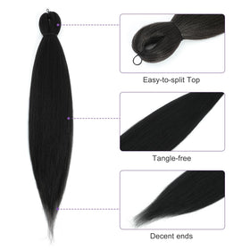 ROSDINA Yaki texture braiding hair 30 inch displays soft, realistic look and comfortable wear