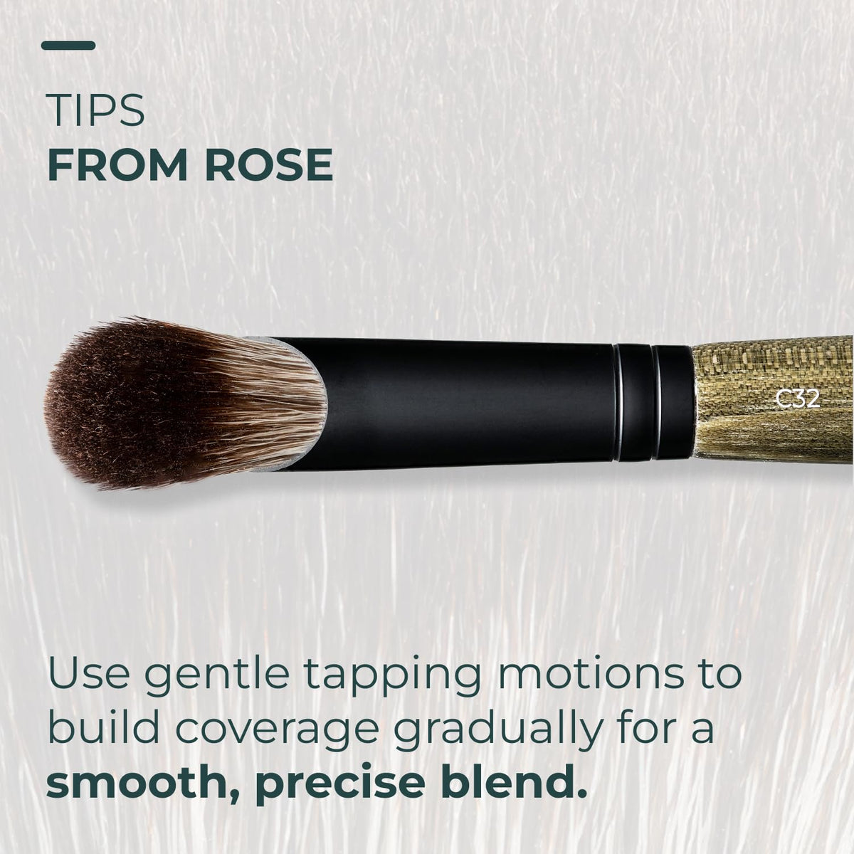 Rose and Ben Beauty C32 contour application demonstrates precise sculpting.
