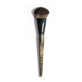 Rose and Ben Beauty C41 blush brush angle closeup for precise application