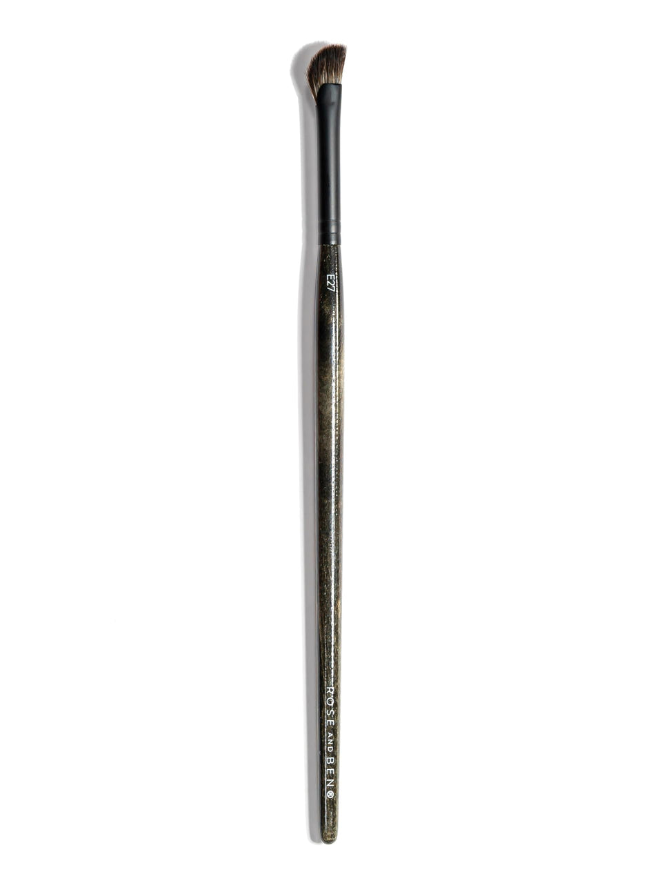 Rose and Ben Beauty E27 inner corner brush angled for precise highlight.