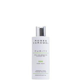 Rose & Caramel Purity Fade Away pump bottle for effortless tan removal