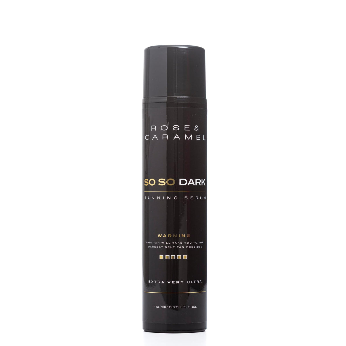 Rose and Caramel So So Dark bottle pour enables even application and bronzed results.