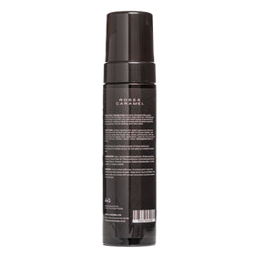Rose & Caramel Velvety Self-Tanning Mousse application mitt for smooth, even coverage.