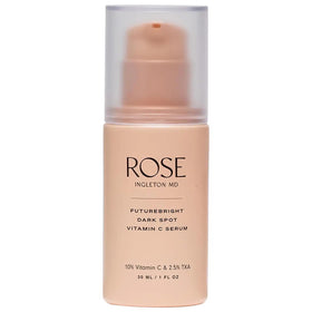 ROSE Ingleton MD FutureBright serum bottle with clean packaging for daily brightening routine.