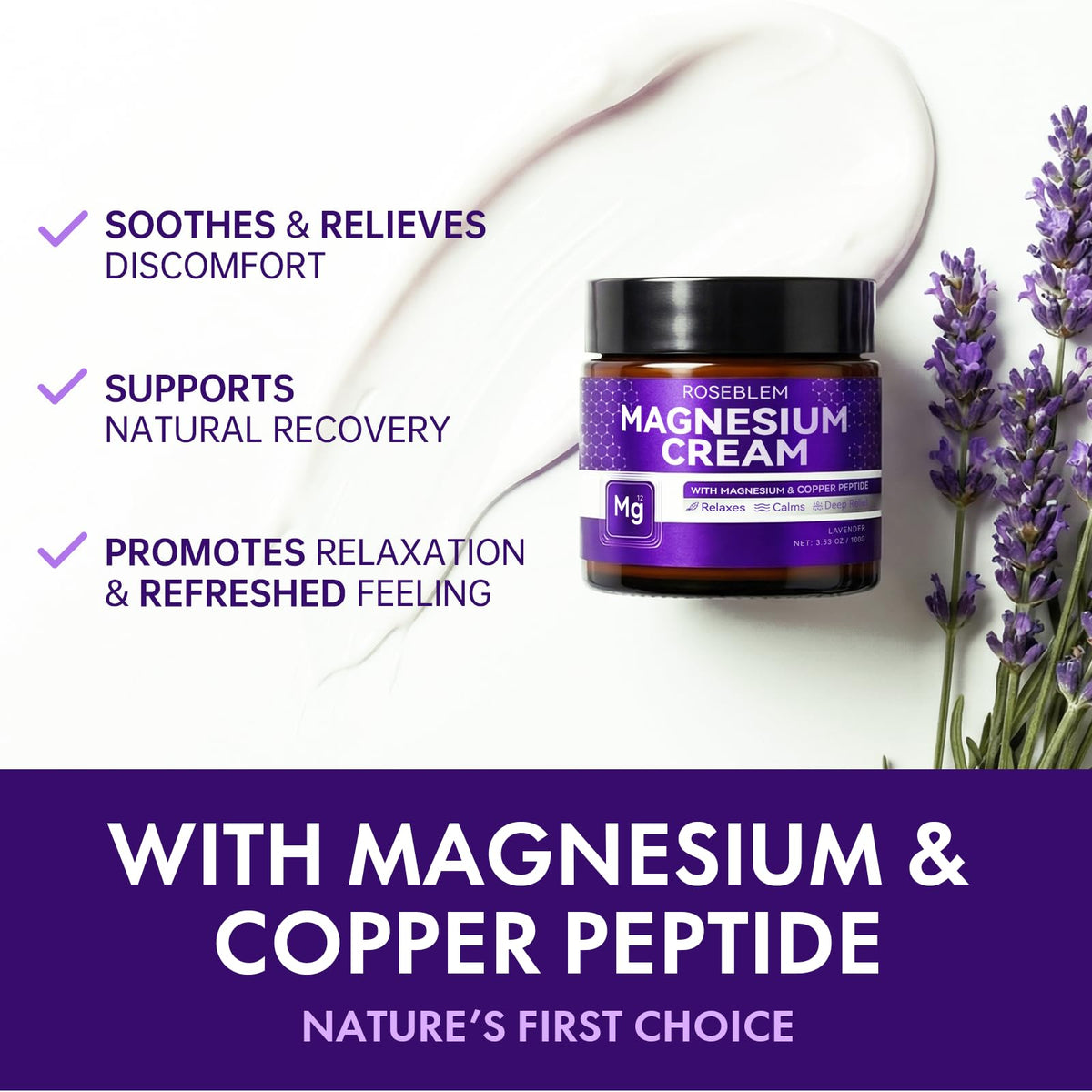Roseblem copper peptide close-up highlights skin vitality.