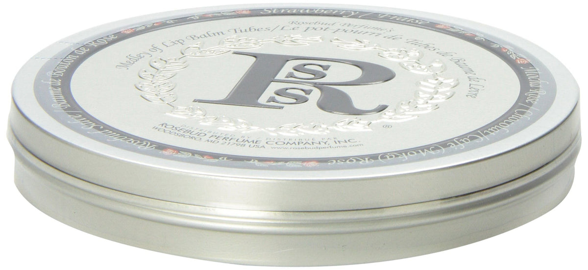 Rosebud lip balm tubes deliver smooth application for dry lips.