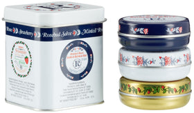 Rosebud Salve Three Layers Lip Balm lip swatch demonstrates moisture and subtle sheen.
