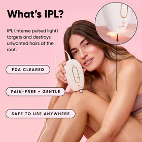 Lumi used on the face below cheekbones for targeted treatment.