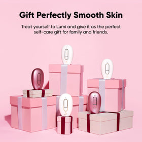 Lumi supports legs and arms for broader hair reduction coverage.