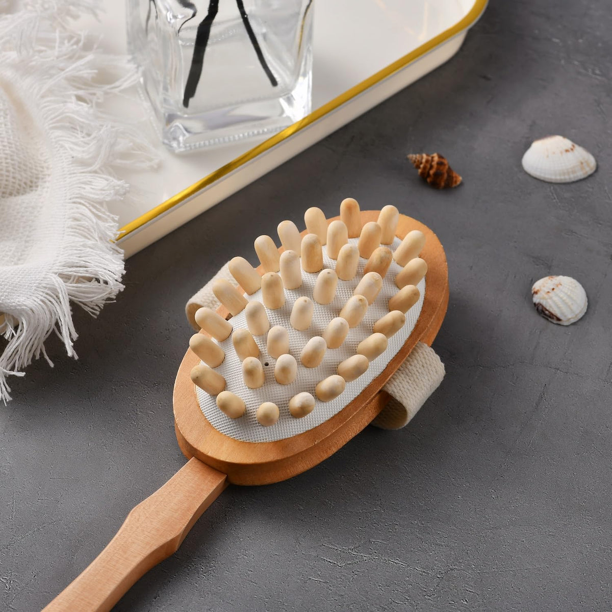 ROSENA complete kit with cellulite brush and long-handled tools for spa-inspired routine