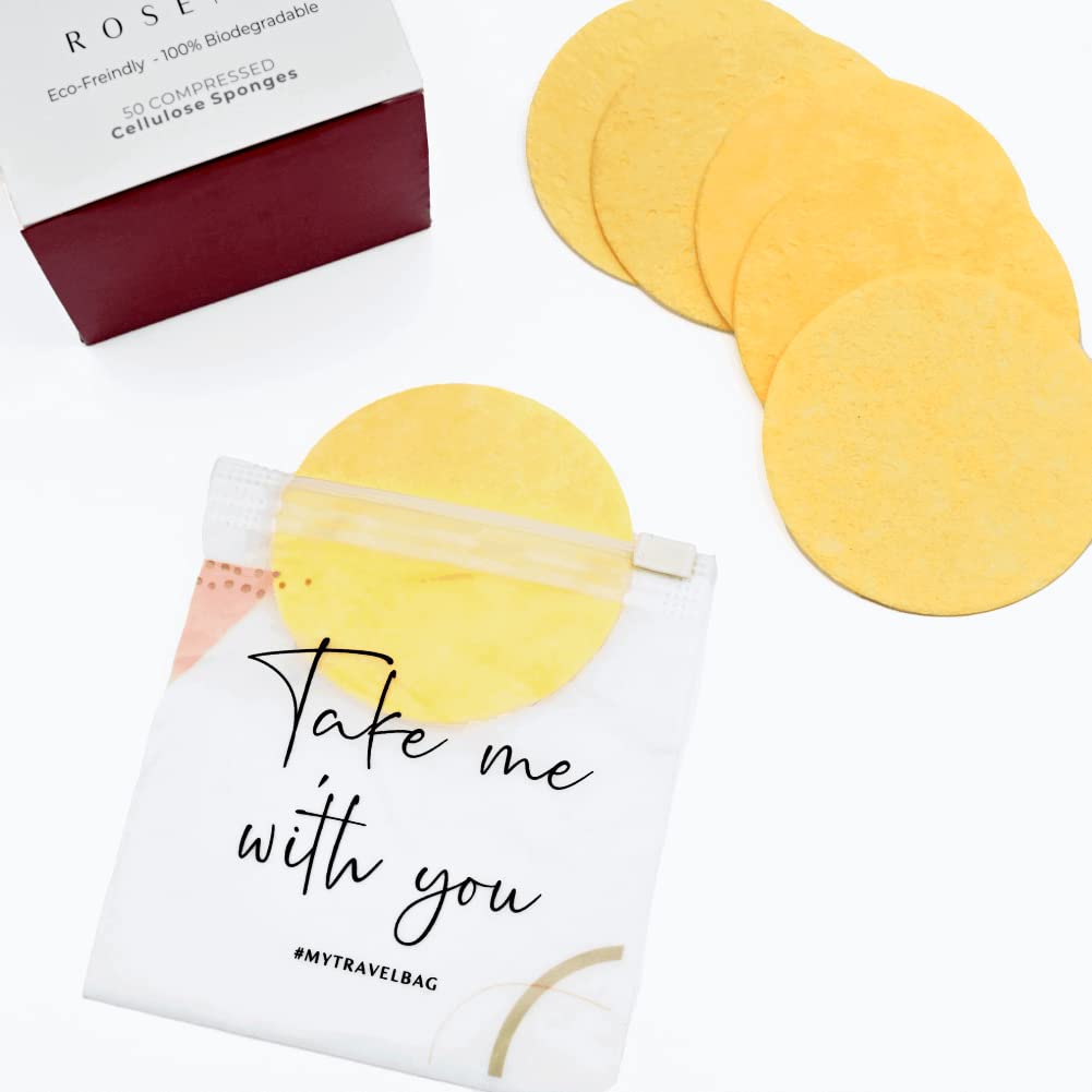 ROSENA travel bag included for sponge organization on trips