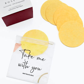 ROSENA travel bag included for sponge organization on trips