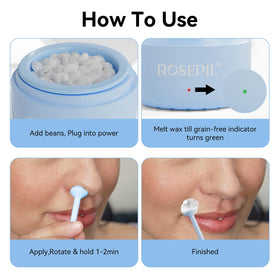 ROSEPIL multi-zone precision care for nose, ears, eyebrows and lips.