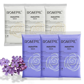Rosepil lavender paraffin wax block for hands and feet, ideal for at home moisture and spa-like routine.