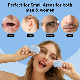 ROSEPIL regular applicator stick showcases precise application for brow shaping.