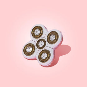 RoseSkinCo cordless rechargeable shaver for mess-free, portable grooming.