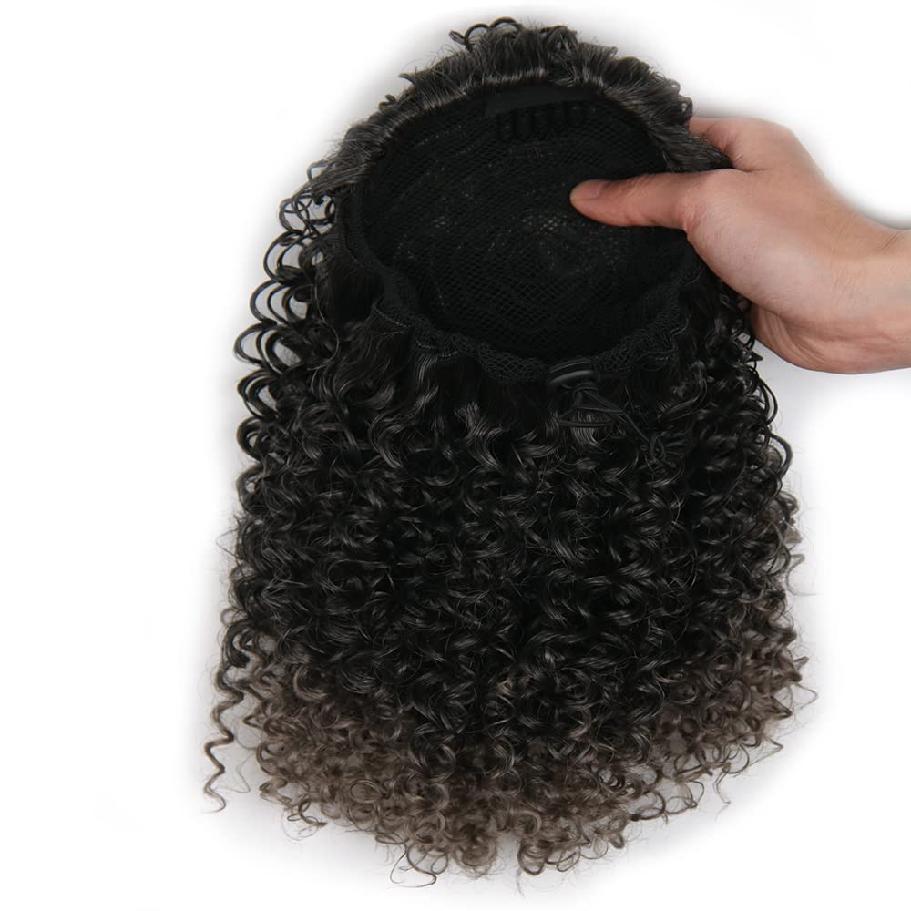 ROSESSEA Afro Puff on-model: natural blend with your hair texture for daily confidence.