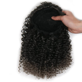 ROSESSEA Afro Puff on-model: natural blend with your hair texture for daily confidence.