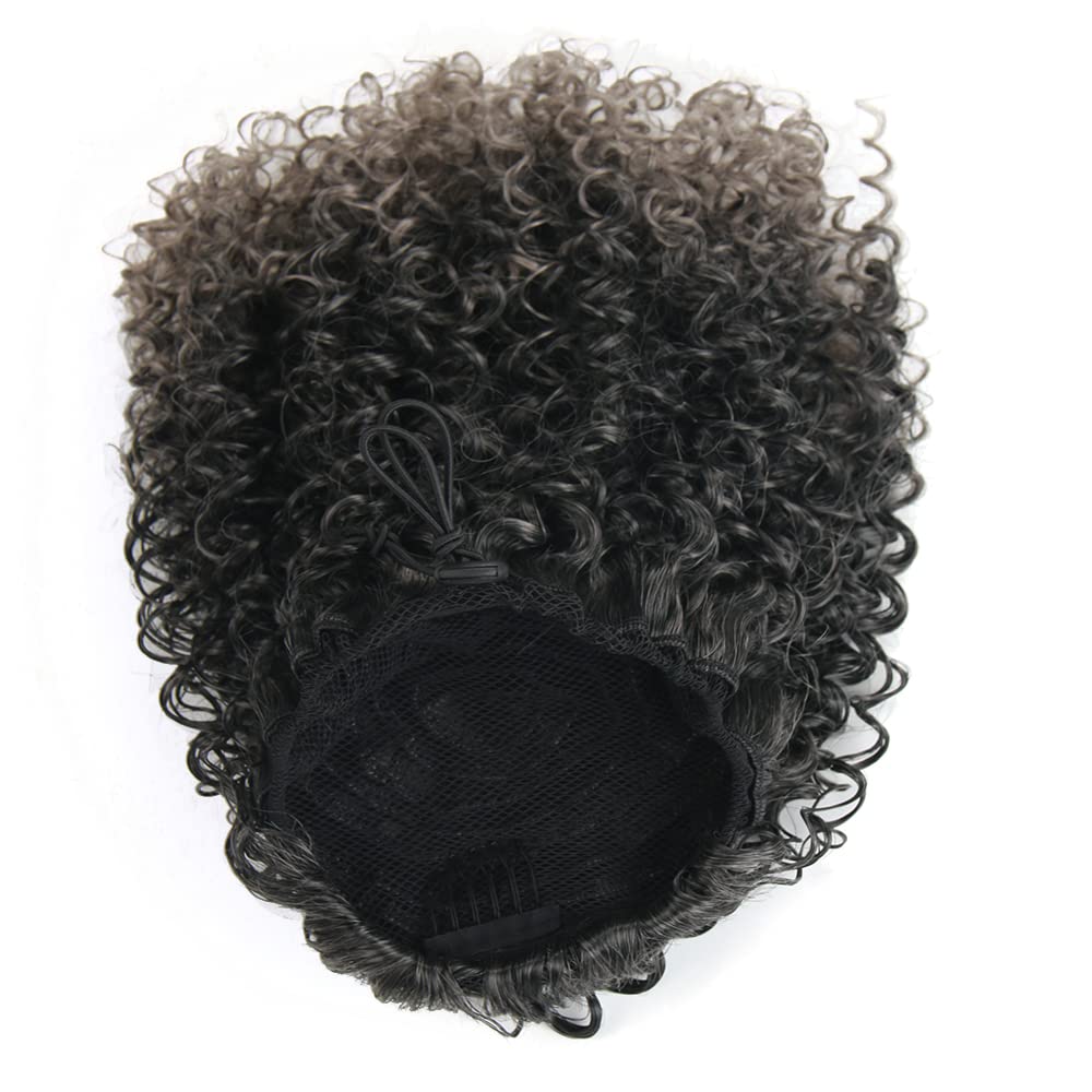 ROSESSEA Afro Puff packaging: clear design and care instructions.