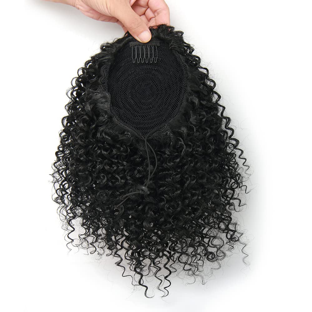ROSESSEA drawstring ponytail extension blends with hair for day-to-night wear