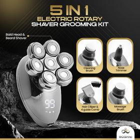ROSHNI headshaver with magnetic detachable head for easy cleaning.