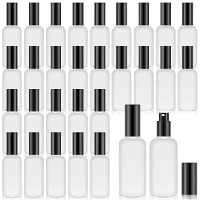 Roshtia 100ml black glass spray bottles set in package for easy refills