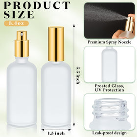 Roshtia fine mist spray atomizer delivers a gentle, even fragrance spray