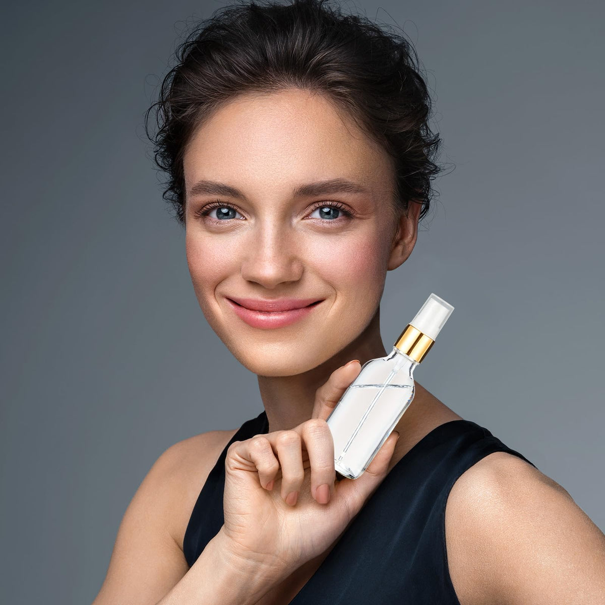 Roshtia portable 60ml bottle fits in bags and purses.