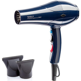 ROSiLY professional 2200W hair dryer front view for fast drying and sleek results.