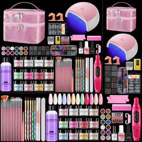 Rosiour acrylic kit contents shown for at-home professional nails and design versatility