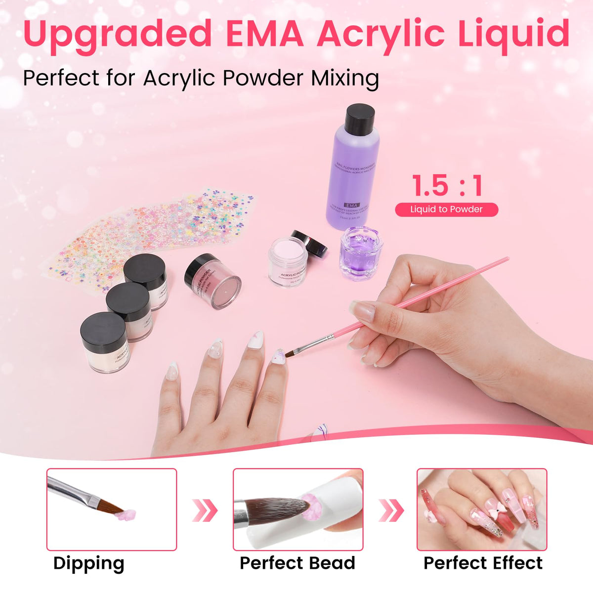Rosiour 17 nail art brushes included for detailed designs